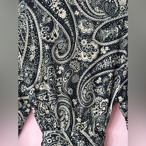 Jones New York Cotton Feel Paisley Print Robe- S/M - Picture 3 of 13